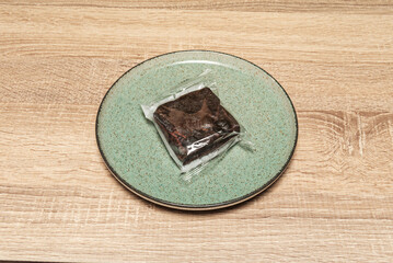Chocolate brownie with European butter: extra creamy and rich texture thanks to the high fat concentration