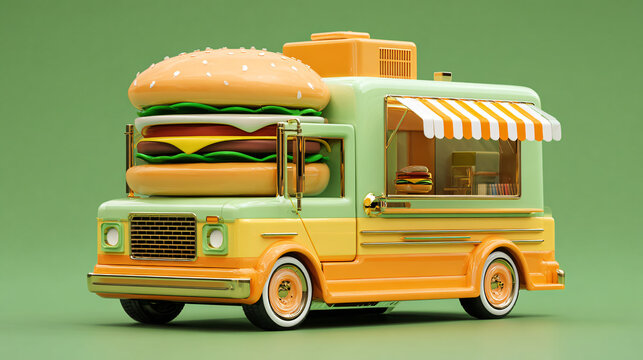 Burger Truck: Cute Mini Food Vehicle
