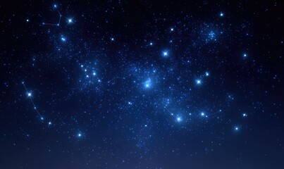 Fototapeta premium Deep space, star cluster, night sky