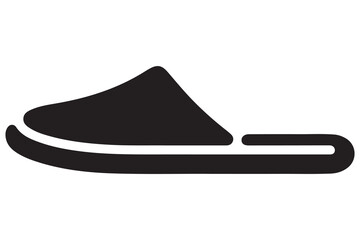 Flip flops vector  minimalist slipper silhouette

