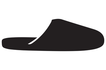Flip flops vector  minimalist slipper silhouette
