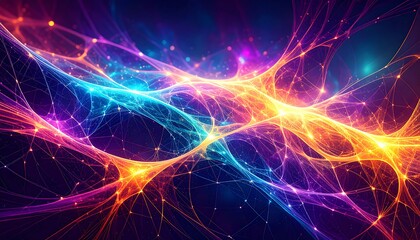 Vibrant abstract network design