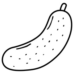 vector illustration of cucumber 