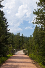 Bridge on the George S. Mickelson trail, South Dakota