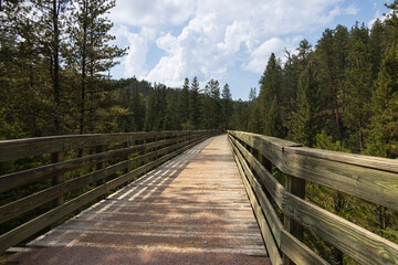 Bridge on the George S. Mickelson trail, South Dakota
