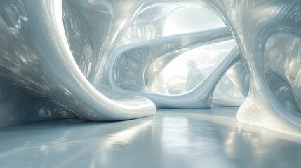 Abstract futuristic background, 3d render