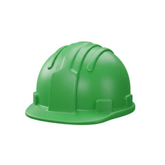 Fototapeta premium A vibrant green protective head covering designed for construction and industrial safety providing essential head protection.