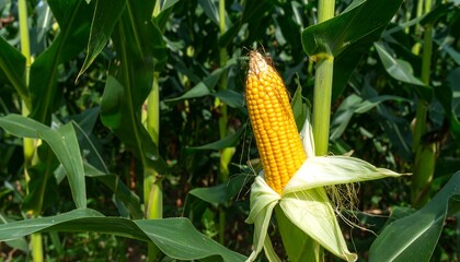 Corn cob in a field (1)