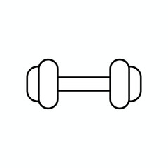 Workout, Barbell Icon. Bodybuilding Tool Symbol - Vector