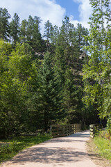 Bridge on the George S. Mickelson trail, South Dakota