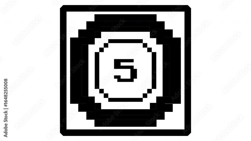 Poster 10 seconds old film countdown animation with white background. countdown movie from 10 to 0 number. 
