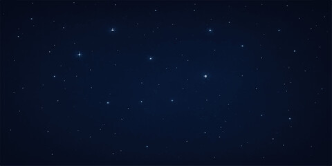 Fototapeta premium Starry night sky with bright stars and galaxy background