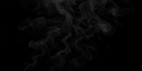 Black background with flowing smoke and soft swirling patterns