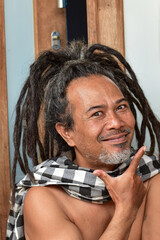 Character facial expression, dreadlocks emoji, 