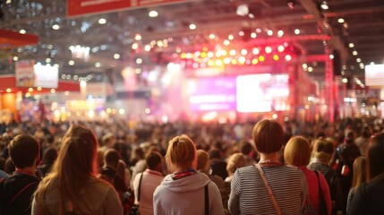 Dynamic music festival crowd experience urban venue live event photography nighttime atmosphere audience perspective