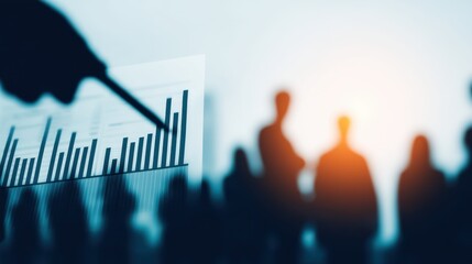 Business growth analysis office environment infographic presentation urban setting professional insight