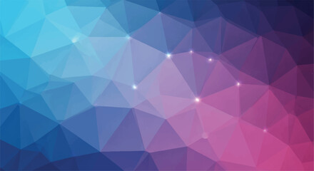 Obraz premium Abstract geometric background, triangles, blue, pink, purple