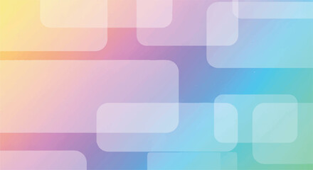 Abstract pastel gradient with rounded rectangles