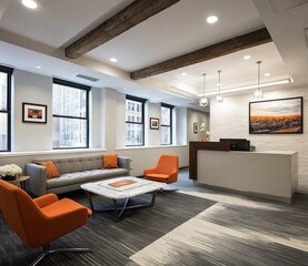 company reception and waiting area