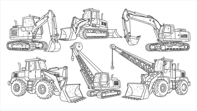 Construction Equipment Illustrations