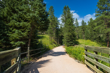 Bridge on the George S. Mickelson trail, South Dakota