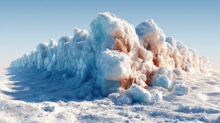 Melting Glacier : A visual narrative showcasing a mesmerizing icy glacier, captured in photorealistic detail, dramatically illustrating the impacts of climate change with its thawing and erosion.