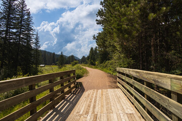 Bridge on the George S. Mickelson trail, South Dakota