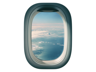 view from airplane window