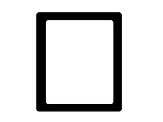tablet pc on white background