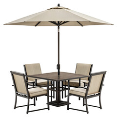 beach chairs and umbrella