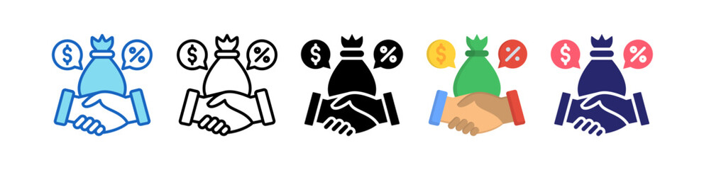 Commission Multiple Style Icon Set Collection. 