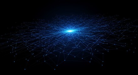 Fototapeta premium Futuristic Technology Background with a Digital Grid
