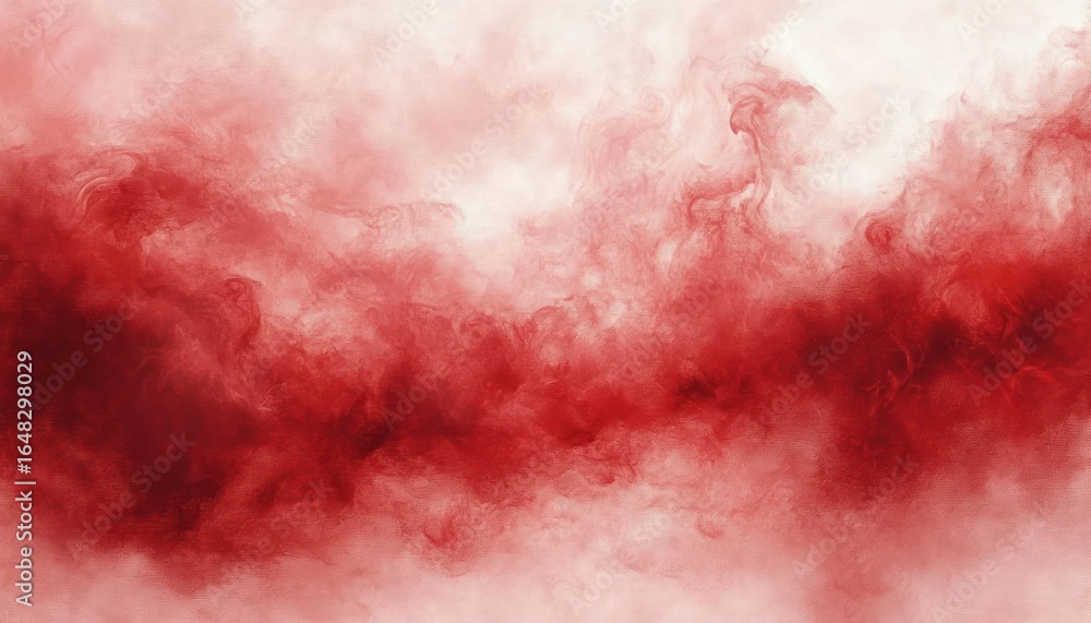 Aufkleber abstract red and white swirling smoky texture with dense and soft gradient blending