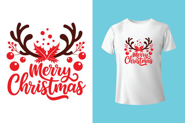 Merry christmas t-shirt design