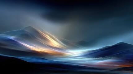 Abstract Mountain Landscape