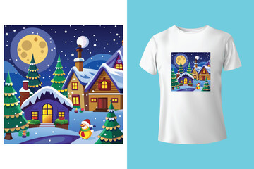 Christmas Beer tee graphic t-shirt design Graphic T-Shirt Vector Design
