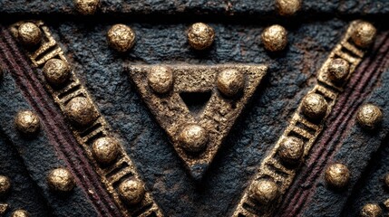 Ornate Triangle Door Detail