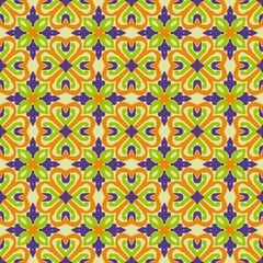 Ikat seamless geometric pattern