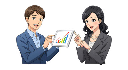 Set of Business man character design. Cartoon illustration.