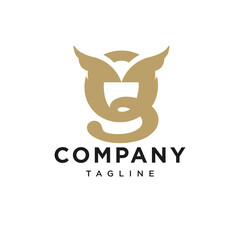 Letter Q Angel Logo Icon Vector