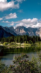Majestic mountains and serene lakes inspire adventure and peace in the great outdoors © DoThi