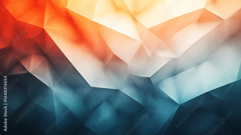 Poster abstract geometric background with gradient colors