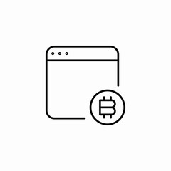 bitcoin symbol icon sign vector