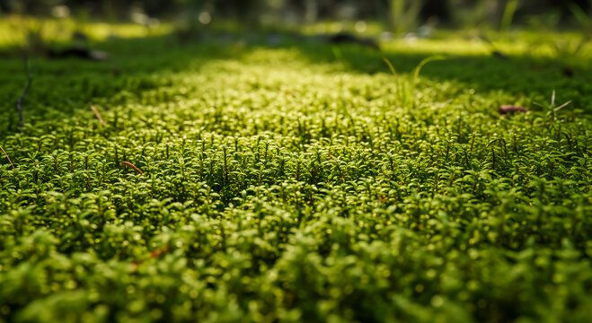 Moss Carpet on Forest Floor