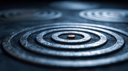 Metallic representing focus and precision for ai venture capital radar in startup funding and investment