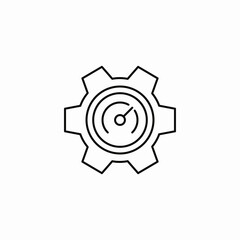 cogwheel mechanism icon sign vector