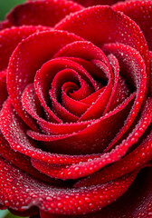Red Rose Macro Photograph
