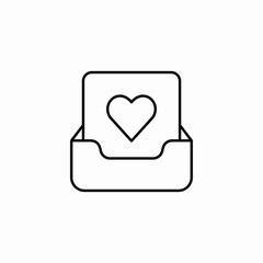 favorite mail icon sign vector
