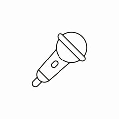 handheld microphone audio icon sign vector
