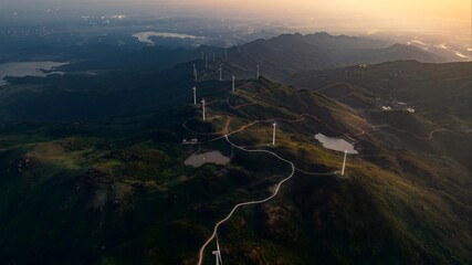 Stunning aerial view of urban China showcasing vibrant cityscape elegance and enchanting skyline at...